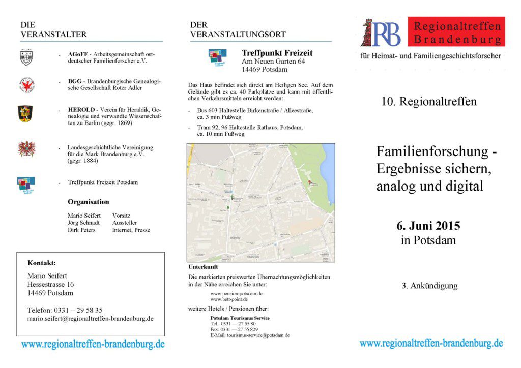 Flyer Regionaltreffen