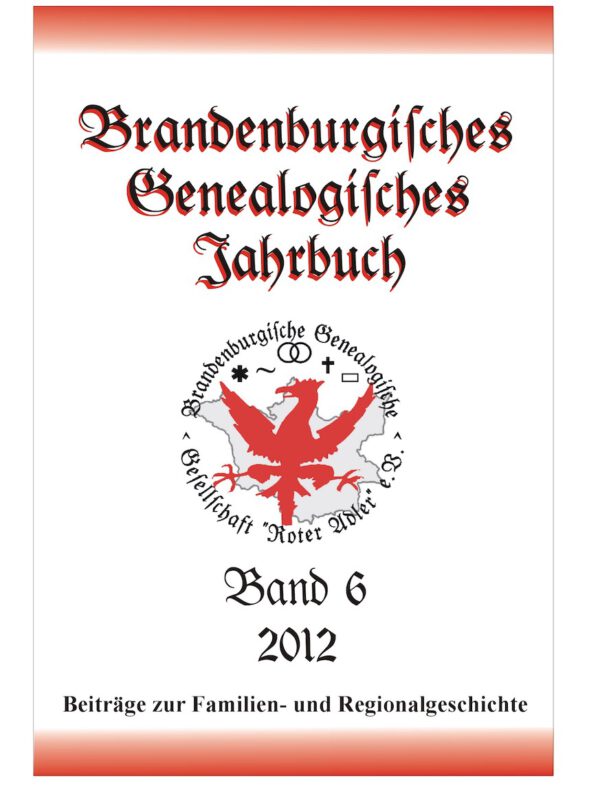 Brandenburgisches Genealogisches Jahrbuch 2012