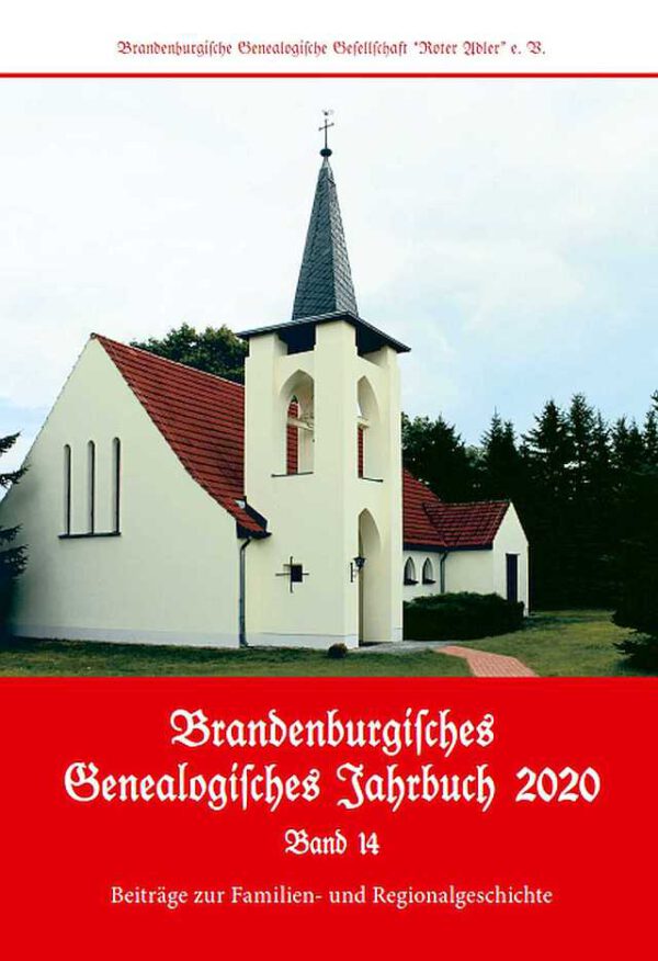 Brandenburgisches Genealogisches Jahrbuch 2020