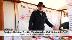 Gerd-Christian Treutler auf dem Vereins- und Bücherstand